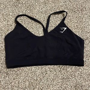 Black gymshark sports bra